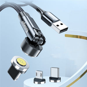 Enhance Your Charging Experience with the 3-in-1 Magnetic Elbow Fast Charging Data Cable