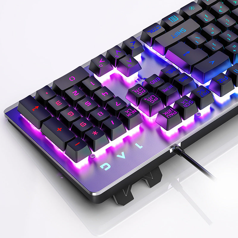 K002 Mechanical Feel Metal Gaming Keyboard