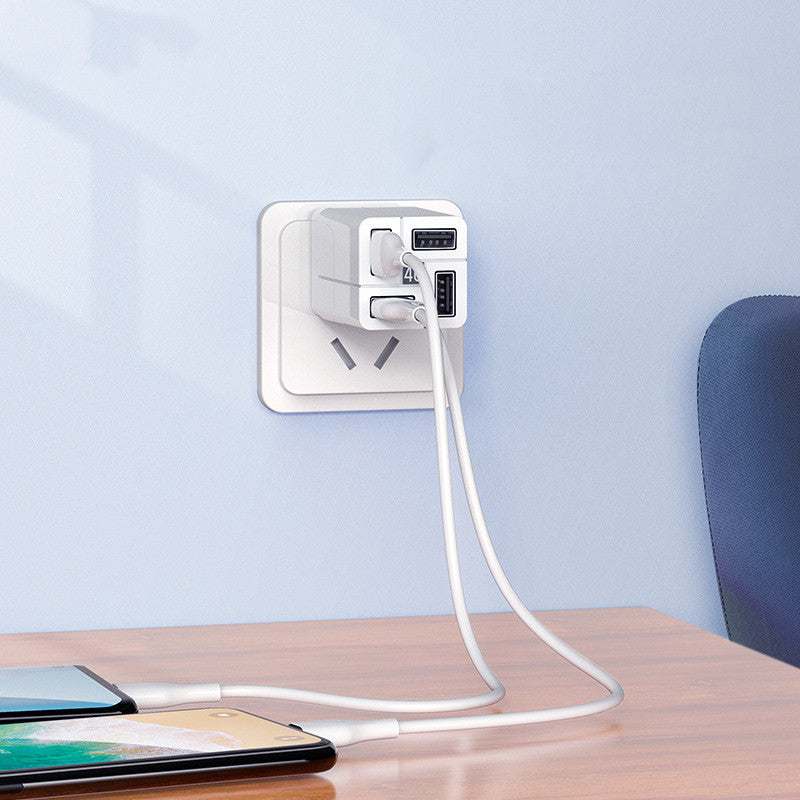REMAX 4-Head Multi-Function Fast Charging QC Power Adapter 3C Certified Universal Charger