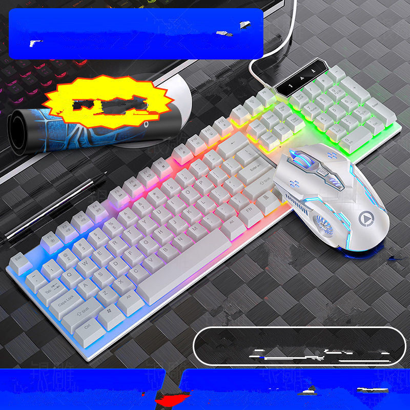 Mechanical Feel Wired Gaming Keyboard and Mouse Set