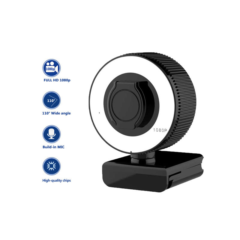 1080P–2K Autofocus HD Webcam With Microphone And Privacy Cover