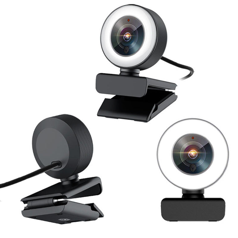 1080P HD Live Webcam With Fill Light And Microphone
