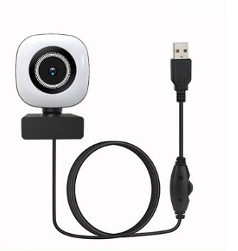 4K USB HD Webcam With Beauty Fill Light For Live Streaming