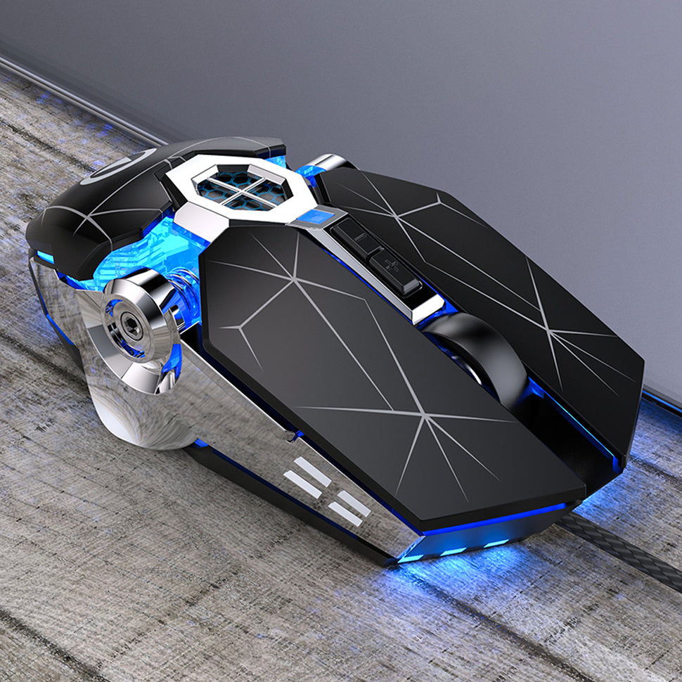 Silent Wired Gaming Mouse for PC and Laptop