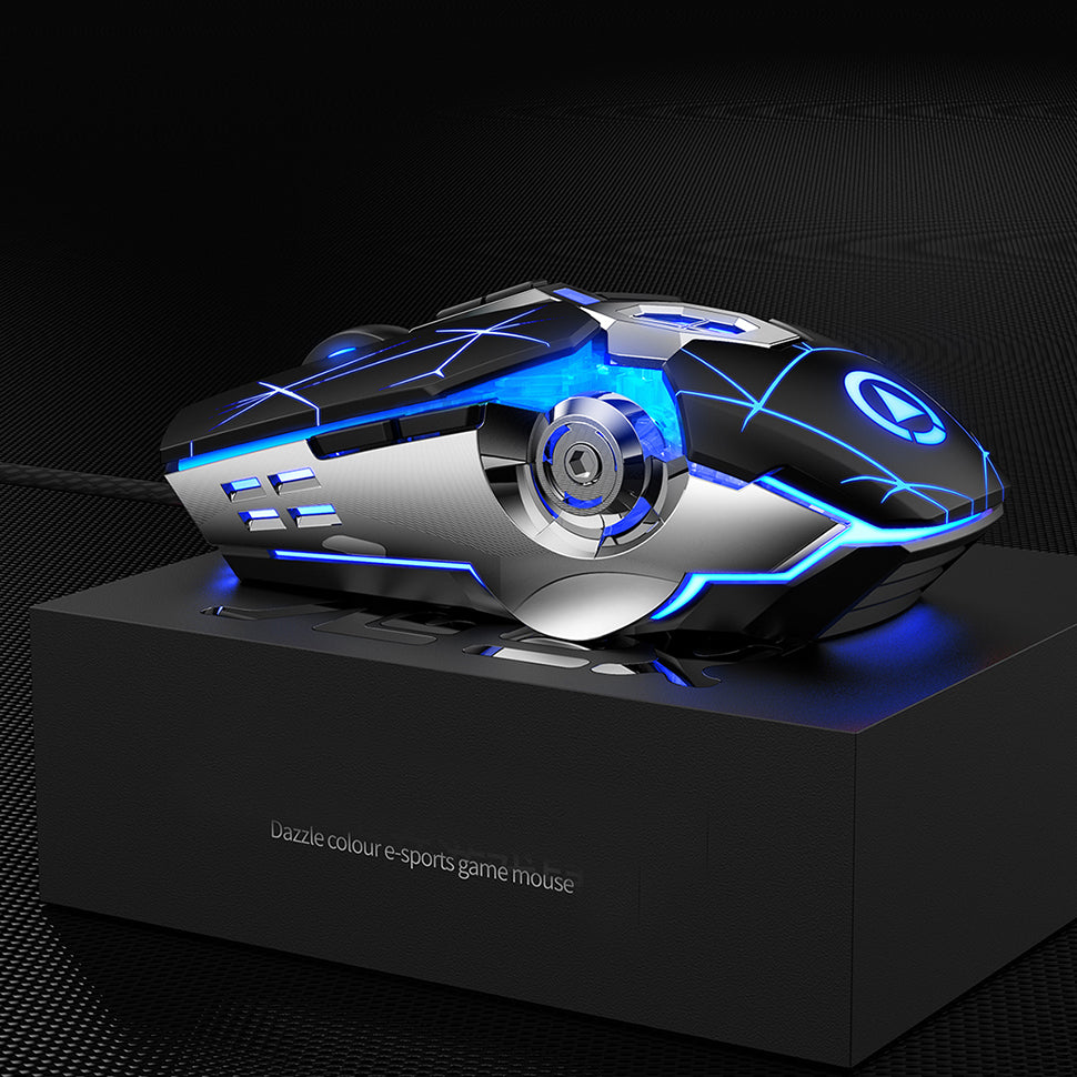 Silent Wired Gaming Mouse for PC and Laptop