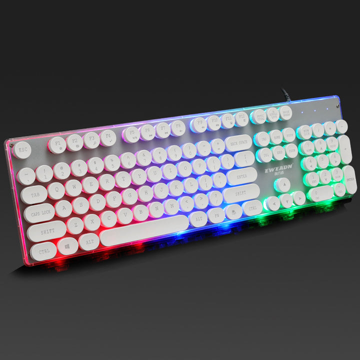 Forerunner GX60 Retro Punk USB Wired Gaming Keyboard With Lighting