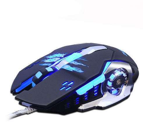 Silent Wired Gaming Mouse for Laptop and Desktop