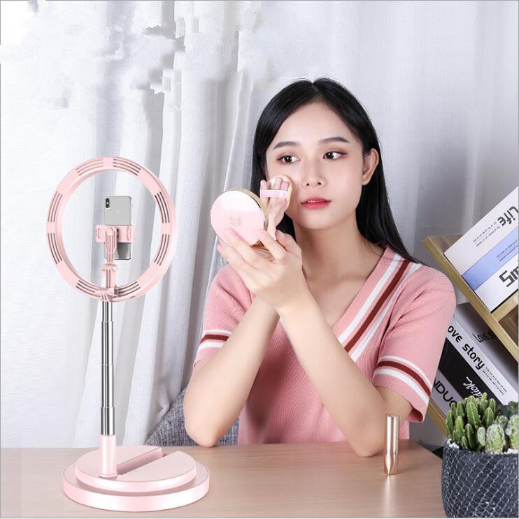 Apple Compatible 10-Inch Dimmable LED Ring Light With Tripod