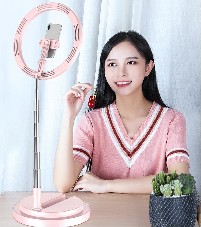 Apple Compatible 10-Inch Dimmable LED Ring Light With Tripod