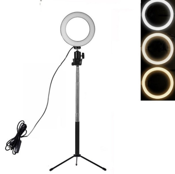 Compatible With Apple, Lifting ring LED fill light, flash photography light, floor tripod