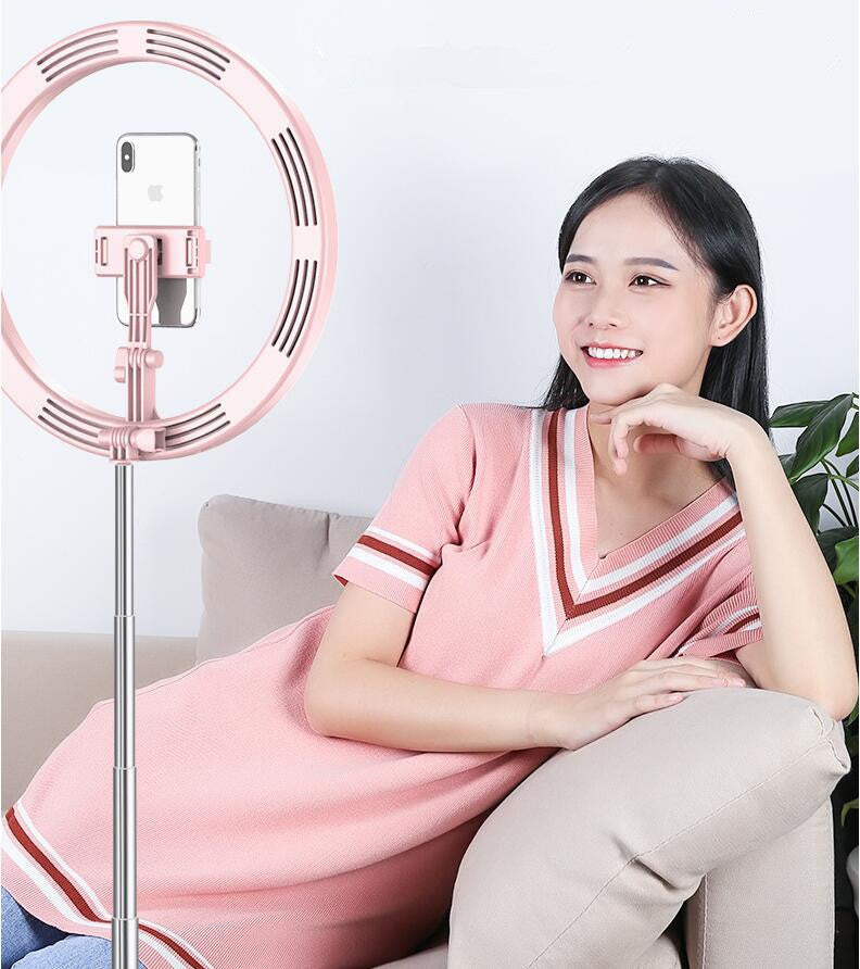 Apple Compatible 10-Inch Dimmable LED Ring Light With Tripod