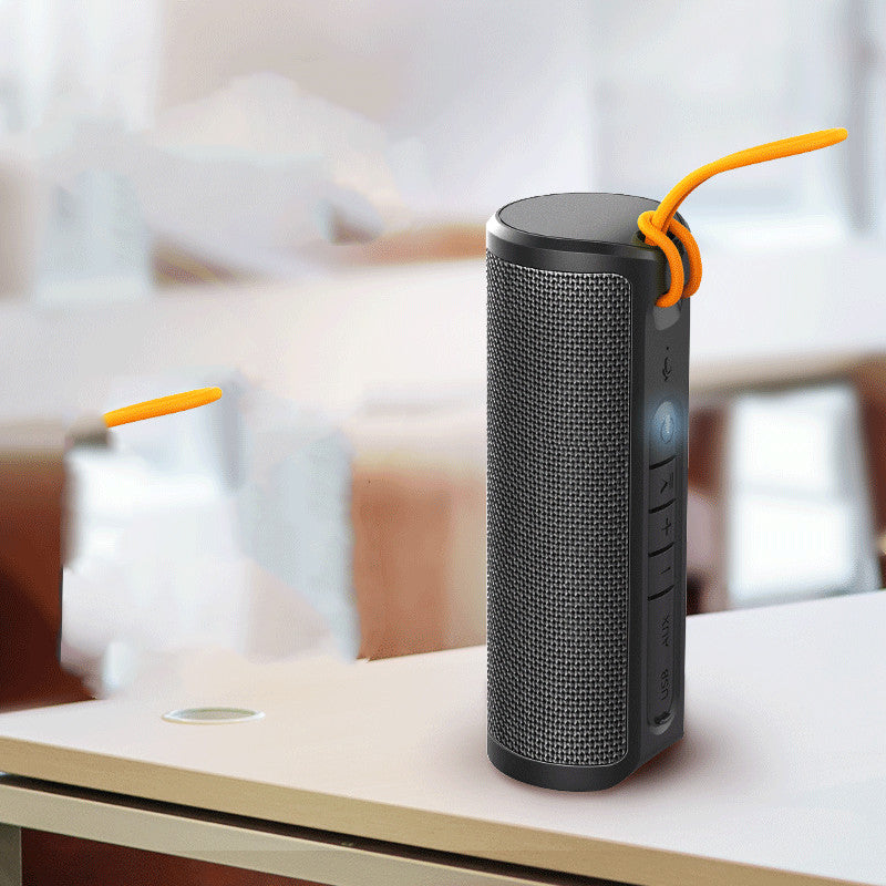 Waterproof Portable Outdoor Bluetooth Speaker With Fabric Mesh Design