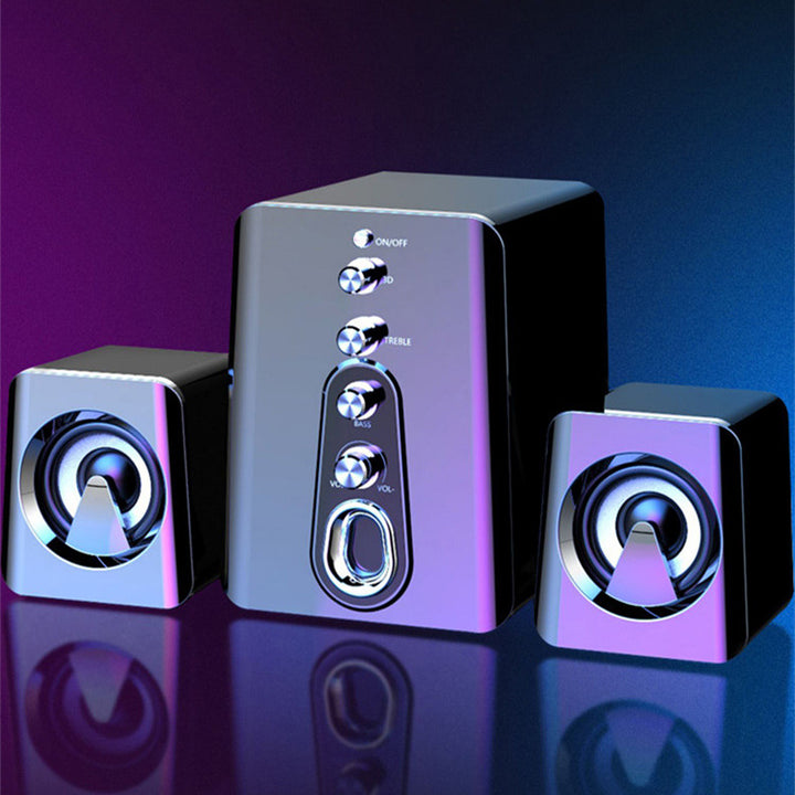 Mini USB 2.1 Wired Speaker With Heavy Bass Subwoofer For Mobile Phone Audio