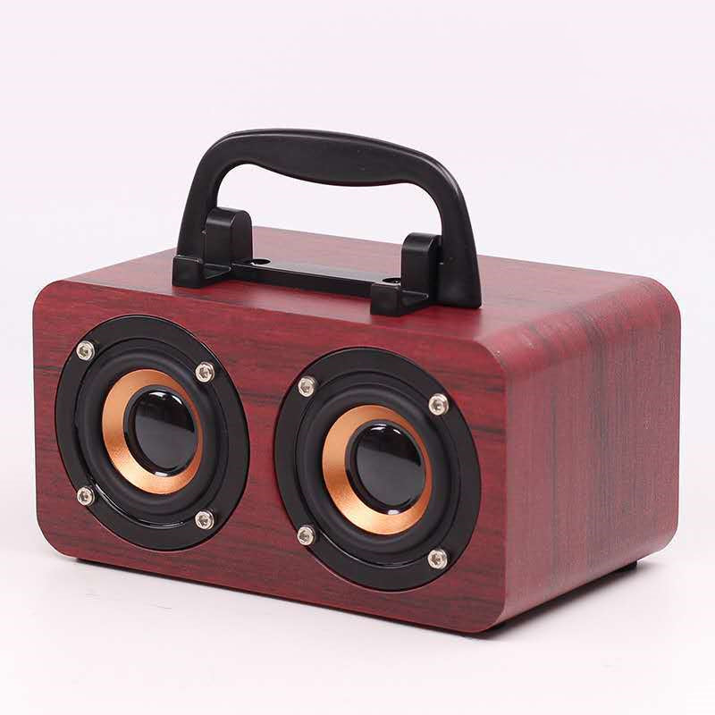 Portable Wooden Outdoor Wireless Bluetooth Speaker