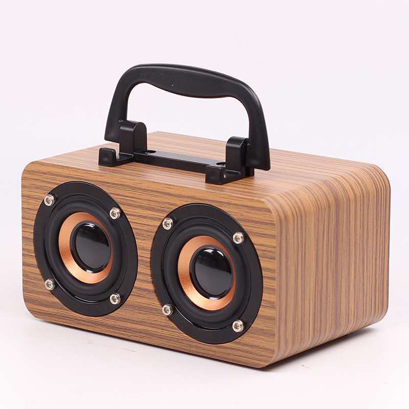 Portable Wooden Outdoor Wireless Bluetooth Speaker
