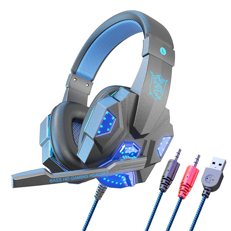 Gaming 7.1 Wired Headset with LED Light Emitting Headphones