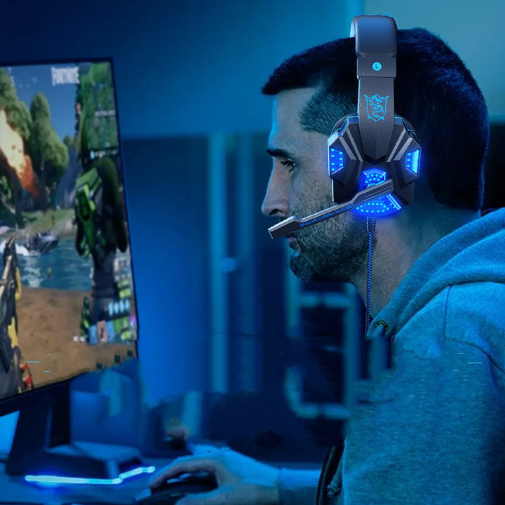 Gaming 7.1 Wired Headset with LED Light Emitting Headphones