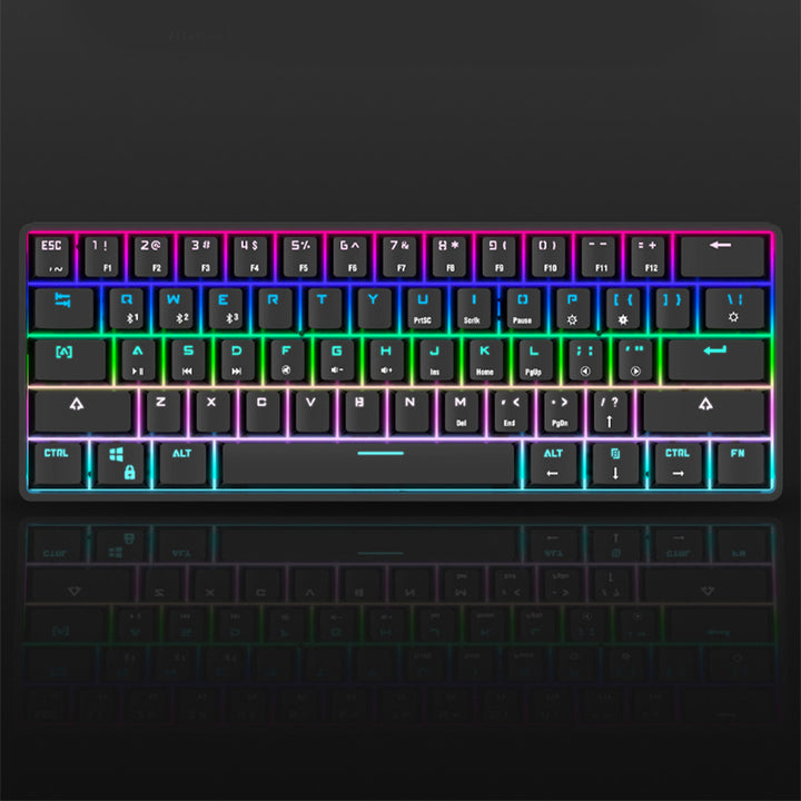 Wireless Bluetooth Keyboard Colorful PBT Keycaps Mechanical Keyboard