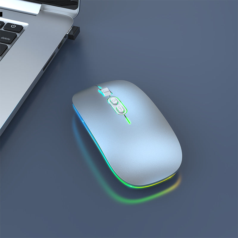 Wireless Bluetooth Dual-mode Mouse Luminous Mute
