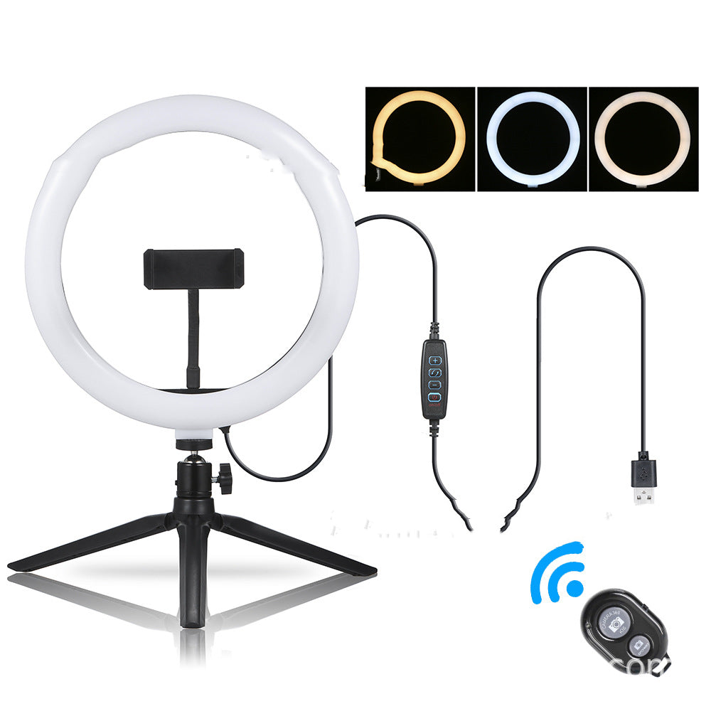 Apple Compatible Fill Light Set With Desktop Tripod