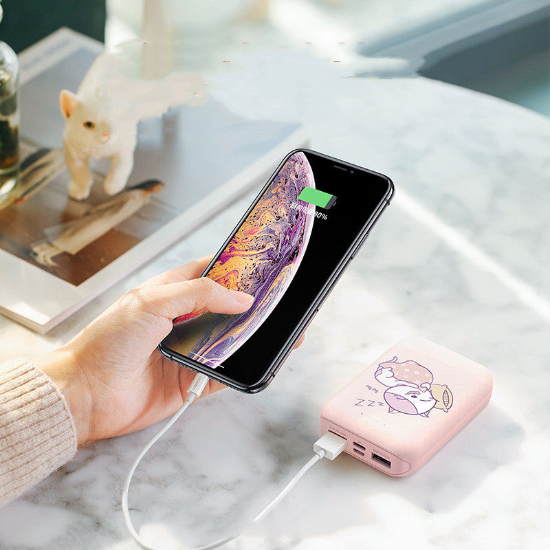 10,000mAh Green Portable Dual USB Type-C Power Bank