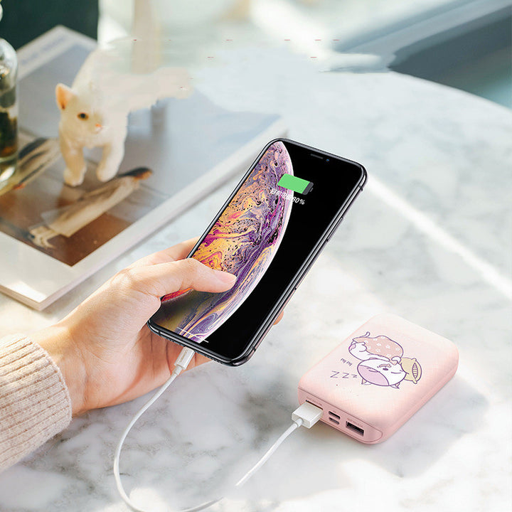 10,000mAh Green Portable Dual USB Type-C Power Bank