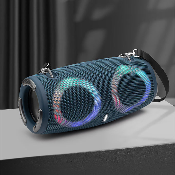 War Drum Three-generation Bluetooth Speaker With RGB Colored Lights Outdoor