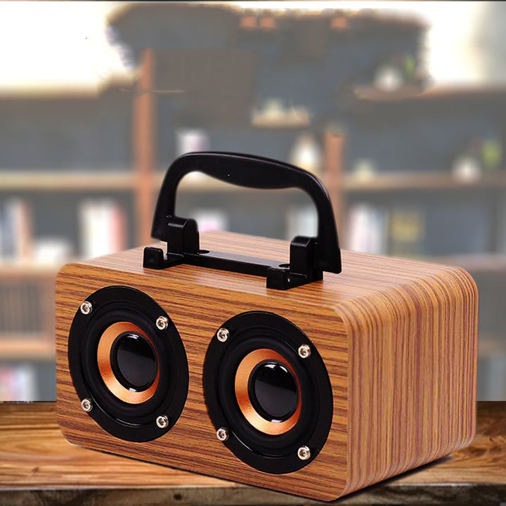 Portable Wooden Outdoor Wireless Bluetooth Speaker