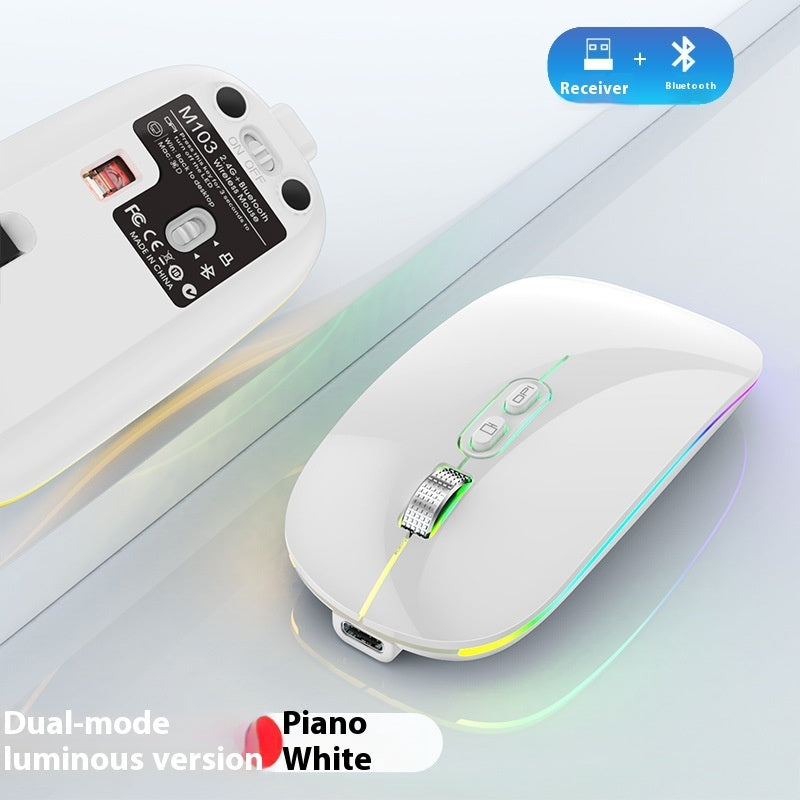 Wireless Bluetooth Dual-mode Mouse Luminous Mute
