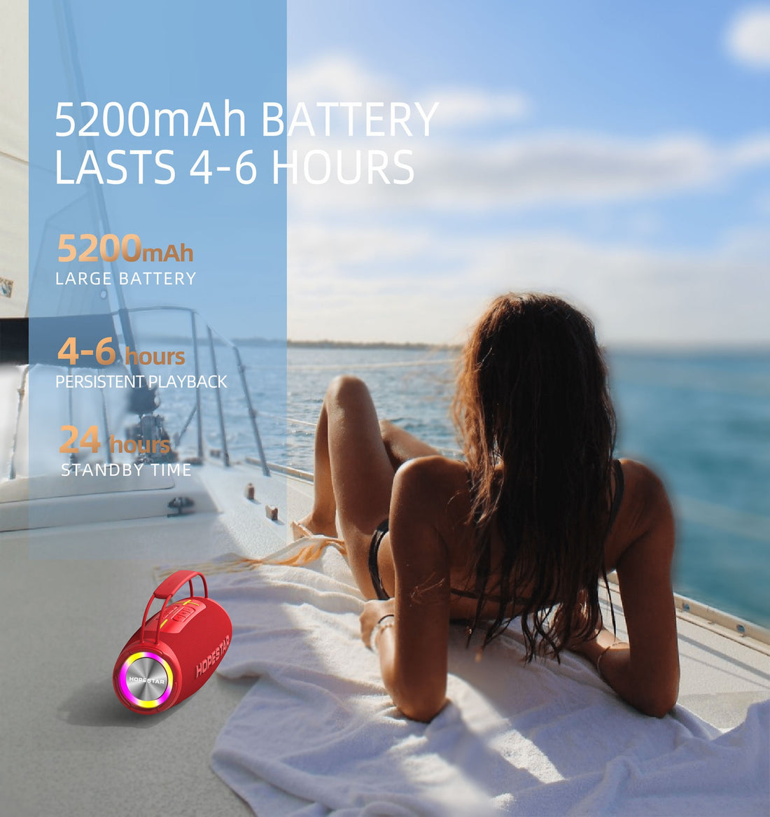 H53 Waterproof Wireless Bluetooth Speaker With MP3 Support