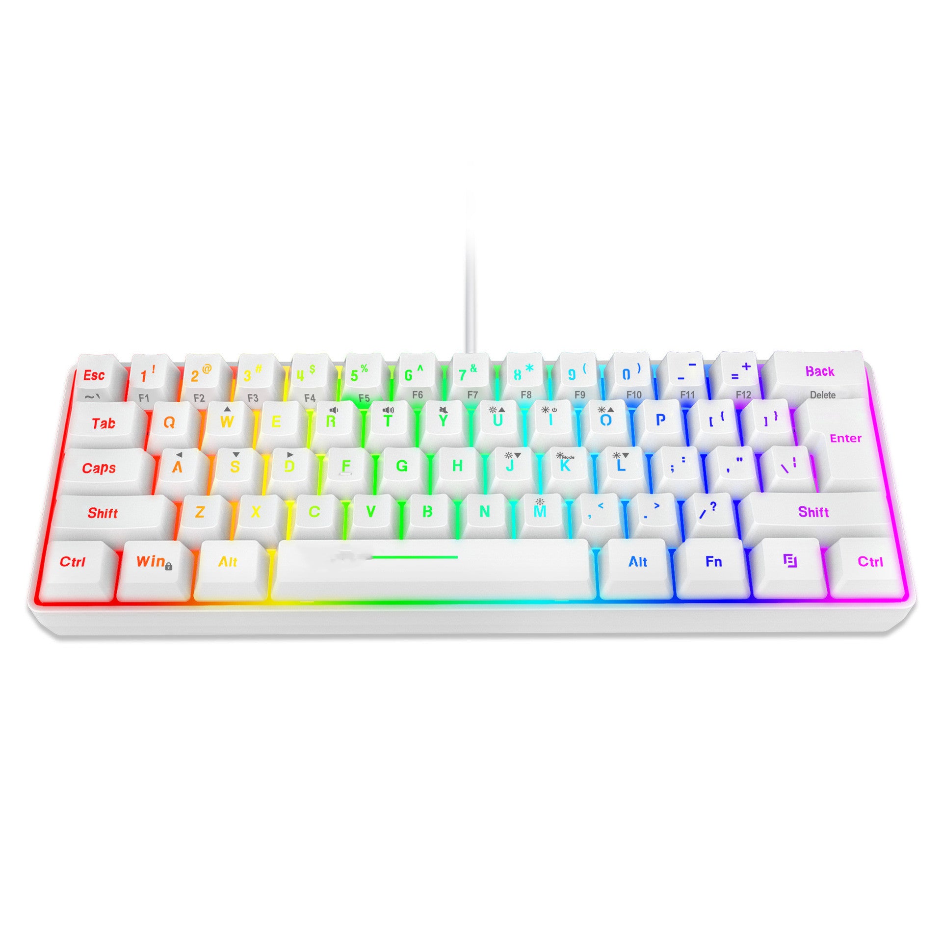 61-Key RGB Wired Gaming Membrane Keyboard
