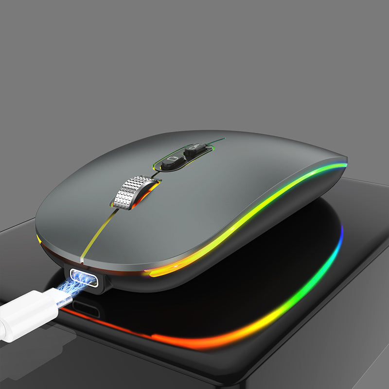 Wireless Bluetooth Dual-mode Mouse Luminous Mute